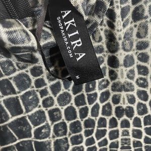 Size M Akira snake skin body suit
